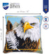 Vervaco Cross stitch Kits for Adults, Cross Stich Kit for Pillow Front for Self-embroidery on 100% cotton, and Emboidery Thread, 15.75 x 15.75 Inc...