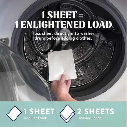 Cleancult Laundry Detergent Sheets - 3 Stain Fighting Enzymes - Concentrated Liquidless Laundry Detergent Sheets - Fragrance Free - 60 Loads - Fre...