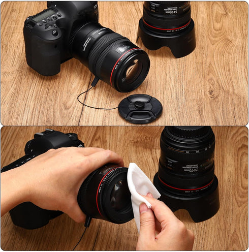 PATIKIL 86mm Lens Cap Set, 5Pack Sides Pinch Snap Camera Lens Cover for Front Len Suitable for 86mm Thread Universal DSLR Lenses for Nikon, for Fu...