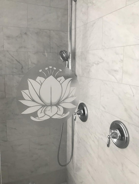 Glass Door Decals – Double-Sided Safety Stickers to Prevent Accidental Collisions (Set of 2) (Clear Mandala)...