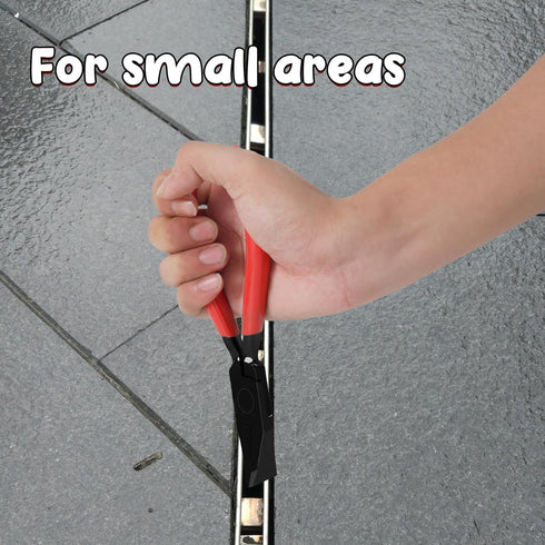 Steel Metal Hand Seamer, 7-Inch Metal Sheet Straight/Bender Plier Tools, Sheet Metal Seamer Form Edge Seamer Seaming Plier with Ergonomic Handle f...