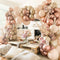 Blush Ivory Balloons Garland Double Stuffed Nude Brown Cream Balloon Pastel Beige Peach Rose Gold Boho Balloons Arch kit for Bridal Engagement Bab...