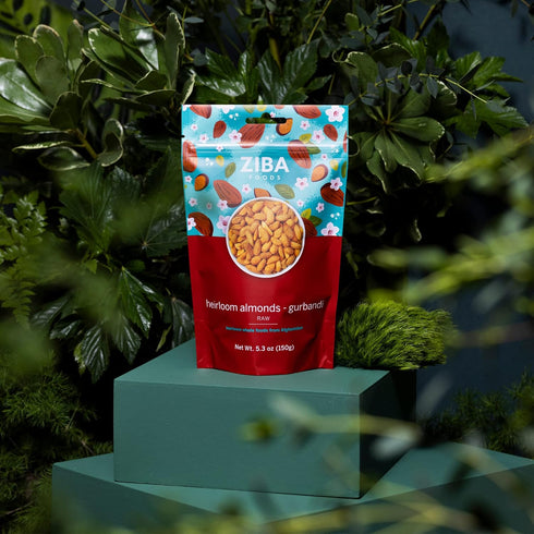 Ziba Foods Heirloom Gurbandi Raw Almonds | Non-GMO, Vegan, Whole 30 Friendly, Keto & Paleo | Heirloom Superfood Naturally High In Vegan Protein & ...