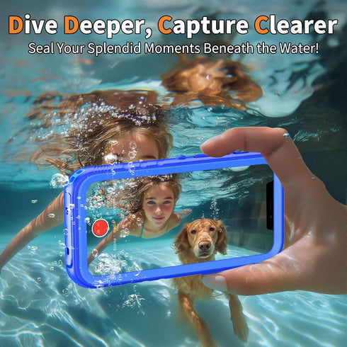 Cozycase Compatible with iPhone 12 Pro Max Waterproof Case - Full Body Rugged Dustproof Shockproof Cover Bumper Case with Built-in Screen Protecto...