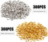 Aylifu 6mm Split Rings, 600 Pieces Small Split Key Rings Double Loop Jump Rings Connectors for DIY Jewelry Making - Silver and Gold...