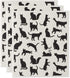 DII Swedish Dishcloths for Kitchen & Cleaning, Reusable, Machine Washable & Dishwasher Safe, Biodegradable, 7.75 x 6.75, Cats, 3 Piece...