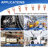 Copper Wire Lugs AWG12 10 8 6 Gauge Wire Connectors, SQQHXX Heat Shrink Set, with 30Pcs Battery Cable Ends Ring Terminals Connectors and 30Pcs Hea...