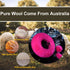 3 Pcs Car Steering Wheel Cover & Handbrake Cover & Gear Shift Cover Set Faux Wool Warm Winter (Rose Red)...