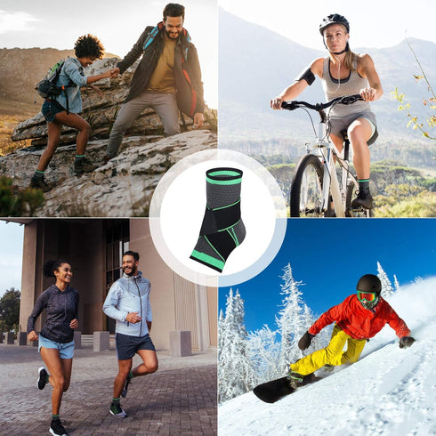 Ankle Support Brace, Adjustable Compression Ankle Support, for Men Women Achilles Tendon Support and Plantar Fasciitis, Stabilize Ligaments, Eases...