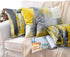 Britimes Throw Pillow Covers Home Decor Set of 4 Pillow Cases Decorative 18 x 18 Inches Outdoor Cushion Couch Sofa Pillowcases Grey and Yellow...