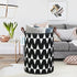 LANGYASHAN Laundry Basket Canvas Fabric Collapsible Organizer Basket for Storage Bin Toy Bins Gift Baskets Bedroom Clothes Children Nursery Hamper...