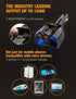 Car Charger, 150W 2-Socket Cigarette Lighter Splitter QC 3.0 Dual USB Ports 1 USB C Fast Car Adapter with Separate Switch LED Voltmeter Replaceabl...