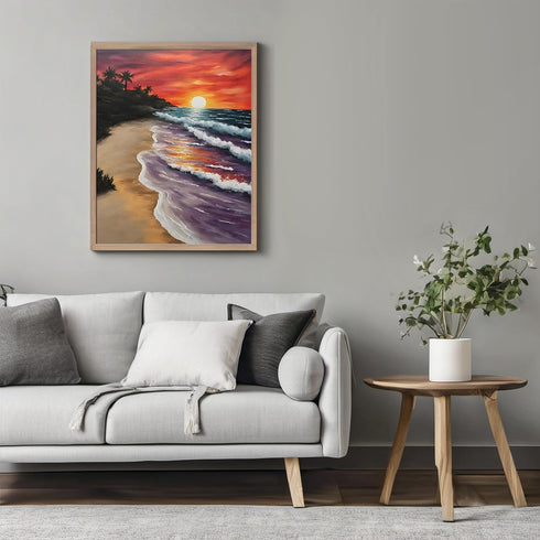 Posterizer 1 pcs- sunrise and sunset-landscape nature scene 7-Landscape & Nature Art-Floral Botanical Art- Decor for Home & Office- unframed wall ...