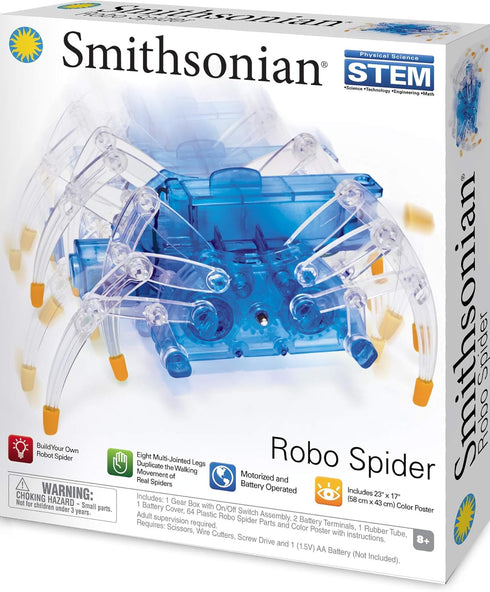 Smithsonian Science Activities Robo Spider Kit, Blue...