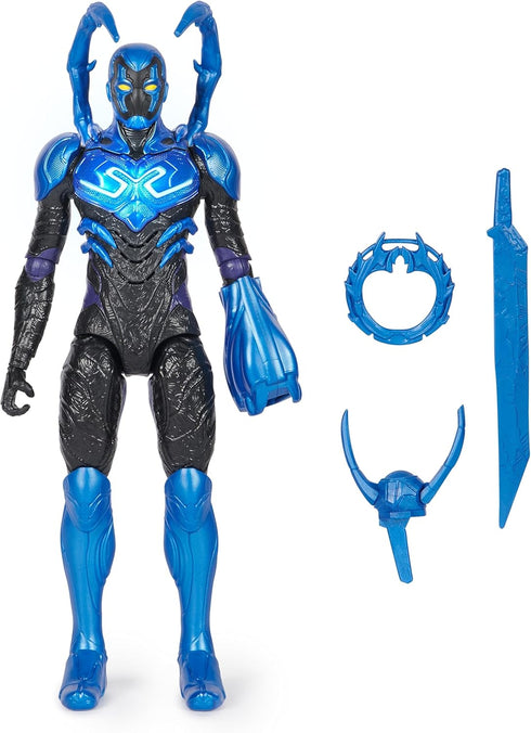 DC Comics, Battle-Mode Blue Beetle Action Figure, 12-inch, Lights & Sounds, Easy to Pose, Movie Superhero Kids Toys for Boys & Girls, Ages 4+...