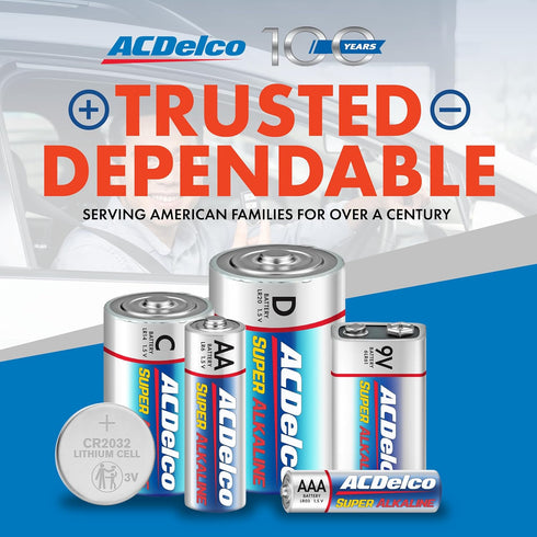 ACDelco 12-Count A23 Batteries, 12V Maximum Power Super Alkaline Battery Pack for Home Use, 5-Year Shelf Life, Reclosable Packaging...
