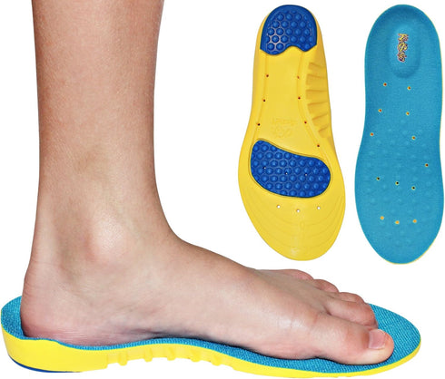 Children's Athletic Memory Foam Insoles for Arch Support and Comfort for Active Children ((24 CM) Kids Size 2-6)...