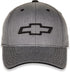 Heather Grey Chevrolet Bowtie Twill Hat with Adjustable Closure...