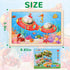 Wooden Puzzles Toys for Kids Ages 3-5, Set of 4 Packs with 20-Piece Farm, Animals Theme Wood Jigsaw Puzzles, Preschool Educational Brain Teaser To...