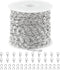 Jabogrii 10 Meters Stainless Steel Jewelry Making Chains Silver Chain Bulk DIY Craft Chain Jewelry Chain Roll for Women Necklace Bracelet...