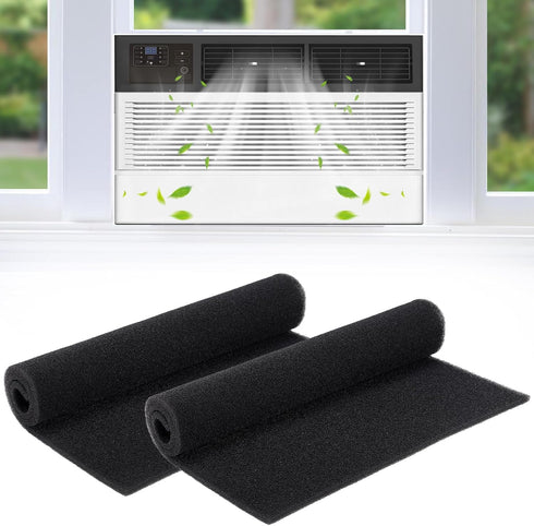 2 Pcs Window Air Conditioner Filters - 24 x 15 x 1/4 in Cut to Fit Foam Replacement Filters, Compatible with FRIEDRICH, GE, HEPA, Next Gen AC Wind...