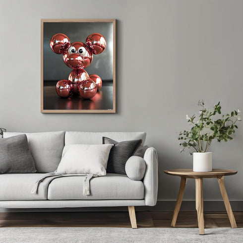 Posterizer 1 pcs-cute shiny balloon animal-dog-Kids Room Art-Gift for Daughter, Son, Kids-Decor for nursery toddlers kids room- unframed wall art...