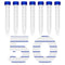 Membrane Solutions Conical Centrifuge Tubes 15mL, 50 Pack Sterile Plastic Test Tubes with Screw Caps, Polypropylene Container with Graduated and W...