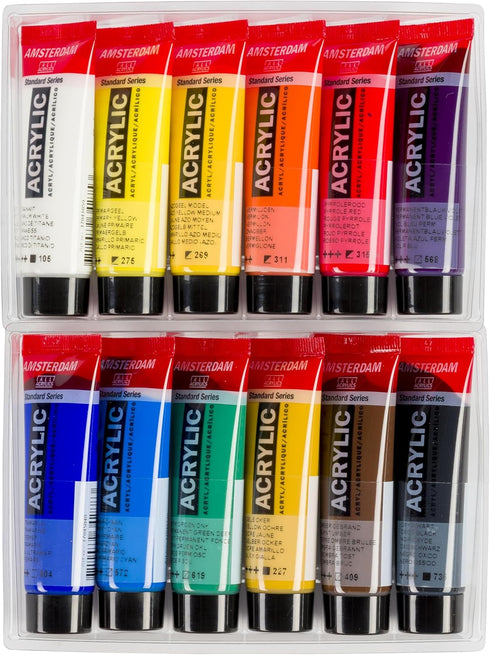 Amsterdam Acrylic Standard Series Paint Set 12x20milliliter...