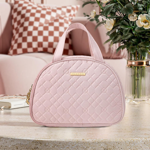 Vlando Jewelry Travel Organizer Case, Jewelry Storage Book Ring Binder with Jewelry Bags Clear Booklet Zipper Pouch Bag for Necklaces, Earrings, R...