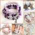 Natural Stone Beads 100pcs 8mm Round Genuine Real Stone Beading Loose Gemstone DIY Smooth Beads for Bracelet Necklace Earrings Jewelry Making...