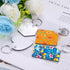 Duufin 120 Pieces Square Sublimation Keychain Blanks Double Side Heat Transfer Blanks MDF Key Rings Blank Board Key Chain Blanks for Sublimation D...