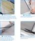BAYTORY Upgrade Window Screen Repair Kit, Steel/Nylon Roller Tool with Bearing, Spline Removal Hook, 32ft Retainer Spline and 12pcs Screen Clips R...
