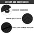 R HORSE 4Pcs Oven Mitts Pot Holders Set for Kitchen, Cotton Lining Heat Resistant Oven Gloves Black Kitchen Mittens Hot Pads Pot Holder with Pocke...