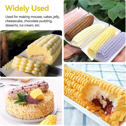 3D Corn Silicone Mold, Baking Molds Dessert Molds Silicone Mold Mousse Cake, Pastry, Chocolate, Soap...