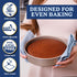 Ultra Cuisine Textured Nonstick Steel 8 inch Round Cake Pan Durable, Oven-Safe, Warp-Resistant, Easy Clean for Cooking and Baking...