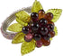 Beaded Napkin Rings With Flower And Leaves (Set of 4)...