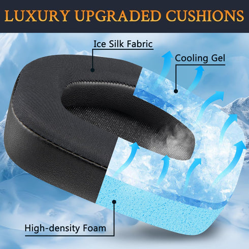 SOULWIT Cooling Gel Earpads Replacement for Alienware AW988 (AW 988) Wireless Gaming Headset, Ear Pads Cushions with Noise Isolation Foam - Black...