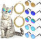 7 Pieces Dog Costume Set Include Adjustable Gold Pet Chain and Funny Cute Cat Small Dog Sunglasses Retro Pet Sunglasses for Cat Puppy Small Medium...