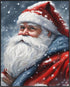 Posterizer 1 pcs-Santa Clause in snowy winter-in oil painting style-2-Holiday Poster Collection-Landscape & Nature Art-Living Room Bedroom Decor- ...
