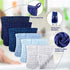 Irenare 6 Pack Muslin Burp Cloths Cotton Baby Burping Rags Large 20 x 10 Inch 6 Layers Spit up Rags Soft Absorbent Multicolor Wash Cloths Diapers ...
