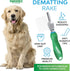 Pet Dematting Comb for Dogs & Cats - Long Hair to Medium with Safety Edge Matted Fur Rake Blades - Undercoat Mat, Tangle & Knot Remover Grooming T...