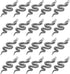 20PCS Snake-shape Charms Pendants Accessory Mixed Smooth Metal Charms for DIY Jewelry Making and Crafting, Ancient Silver...