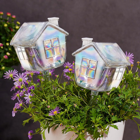 NiHome Hand-Blown Glass Plant Self Watering Globes 2-Pack - Durable, Unique Igloo-Inspired Design for Home and Garden - 9oz Capacity, Easy Refill ...