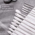 OLYCRAFT 26PCS Stainless Steel Lab Measuring Spatula Set, Micro Lab Scoop/Spoon Mixing Spatula for Powders Gel Cap Filler, Capsule Filler,Laborato...