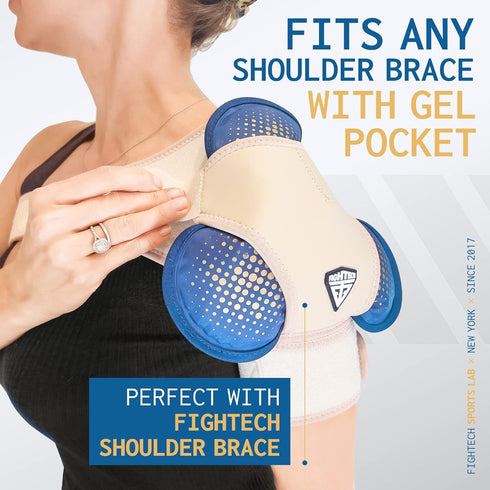 Reusable Hot and Cold Gel Ice Pack for Shoulder, Rotator Cuff, Knee, Back, Head, Eyes, Elbow, Hip - Leak Proof Post Surgery Heat & Cold Therapy Co...