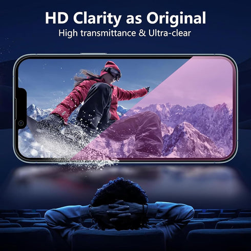 Compatible with iPhone 14 Compatible with iPhone 13 Pro and Compatible with iPhone 13 Privacy Screen Protector 2 PACK 25 Degree Anti Spy Tempered ...