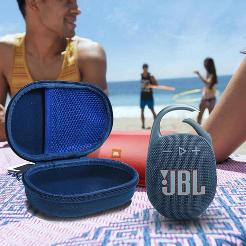 Case for JBL Clip 5 Portable Bluetooth Speaker, Cover for JBL Clip 5 Speaker, Waterproof and Dustproof Feature, for home, outdoor and travel(Blue)...