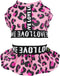 Fitwarm 2 Piece Leopard Quick Dry Dog Cooling Vest, Breathable Summer Dog Clothes with Crop Top and Skirt, Stretchy Beach Pet Dress, Pink, XS...