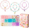 OSNIE Unicorn DIY Bead Jewelry Making Kit for Kids Girls with Unicorn Rainbow Heart Bow-Knot Lollipop Crown Key Charms Beads for Bracelets Rings N...