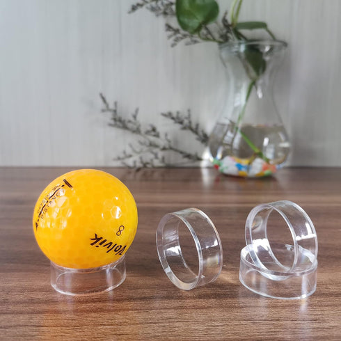 (48 Pack) Baseball Display Stand,Spheres Holder, Clear Baseball Ring, Sphere Stand,Round Display Stand for Golf Ball, Baseball, Softball, Tennis B...
